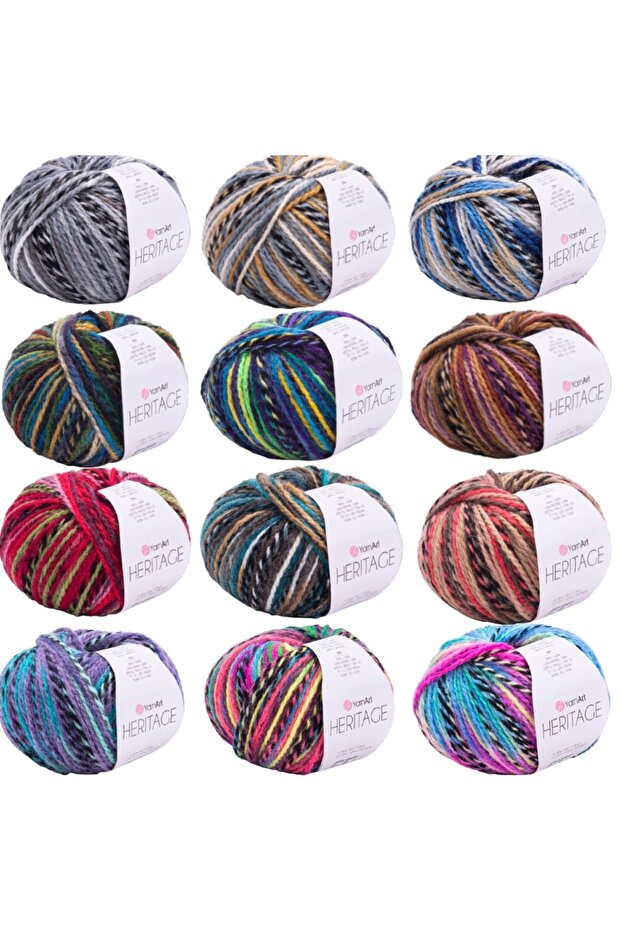 Herıtage - Ebruli El Örgü Ipi Ebruli-338 - 4