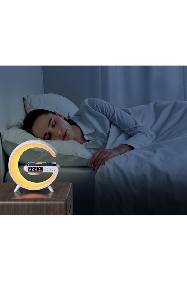 Rgb Gece Lambalı 10w Kablosuz Şarj Standlı ve Bluetooth Hoparlör - 5