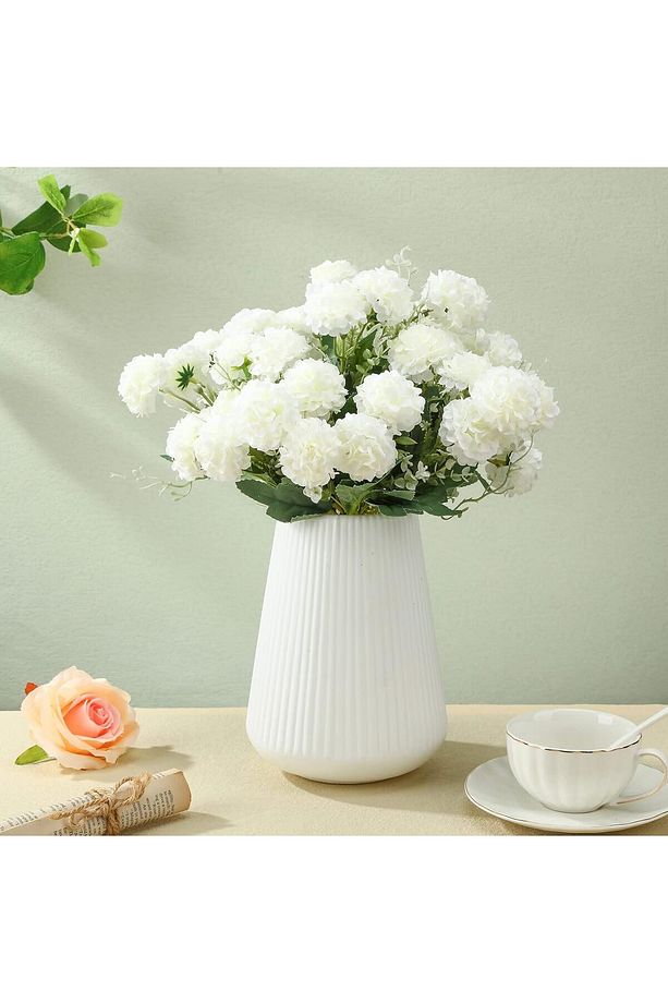 YAPAY KAR TOPU ORTANCA BEYAZ 12 DAL 40 CM - 3