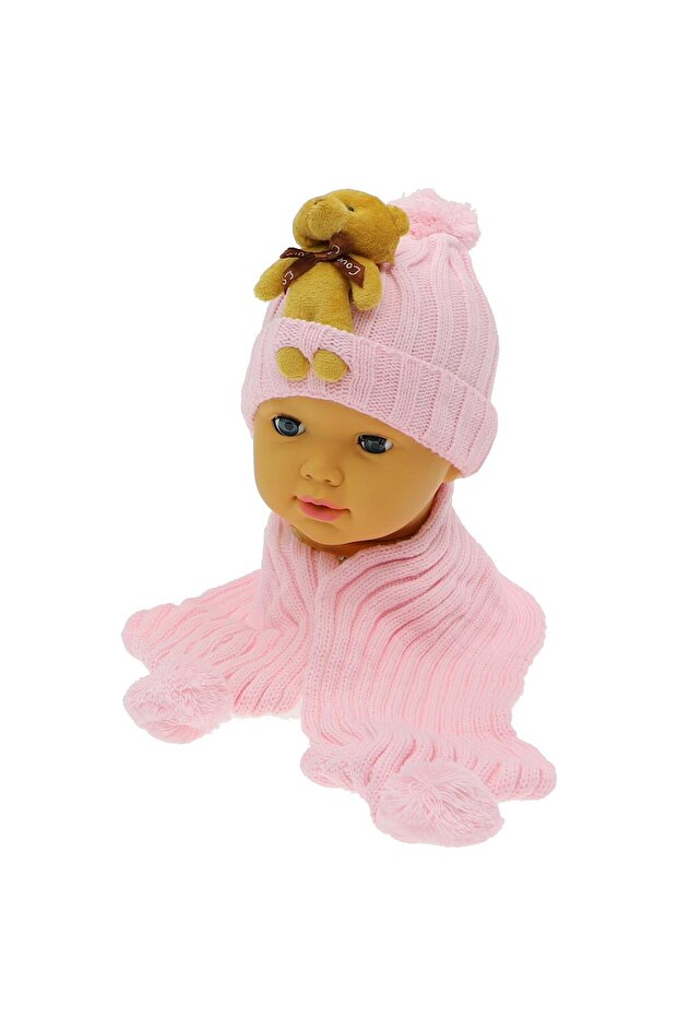 Bebek Atkı Bere Eldiven Set - 1
