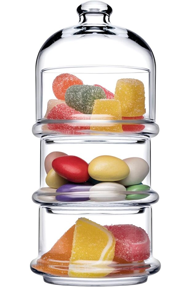 برطمان شوكولاتة زجاجي قابل للتكديس - 2