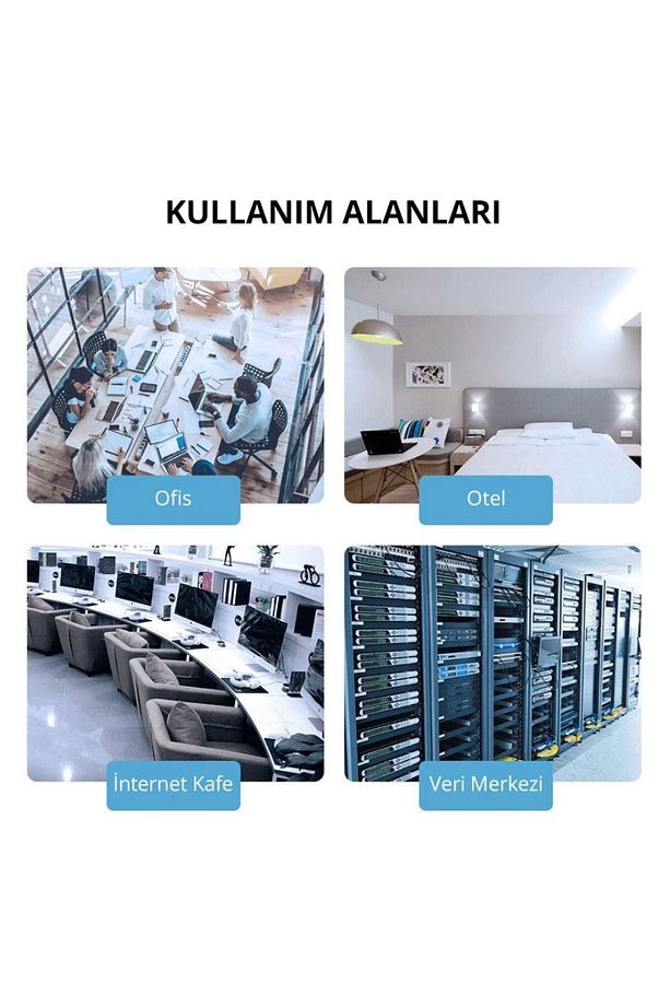 CAT8 1 Metre Ethernet Kablosu 25Gbps 2000MHz - 1mt - 7