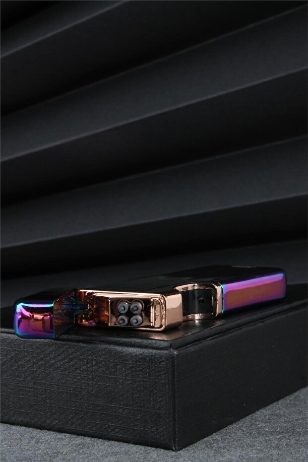 Mor Renk Dokunmatik Sensörlü Tesla Şarjlı Çakmak 24csm22103r02 - 6