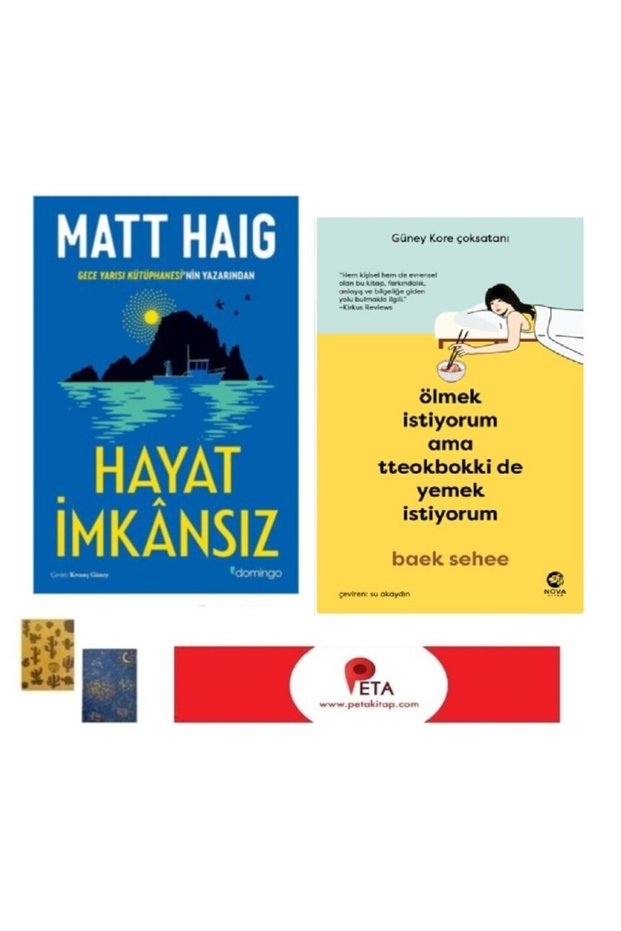 Set- hayat Imkansız - Ölmek Istiyorum Ama Tteokbokki De Yemek Istiy- (2 Notepad-Bookmark Gift)