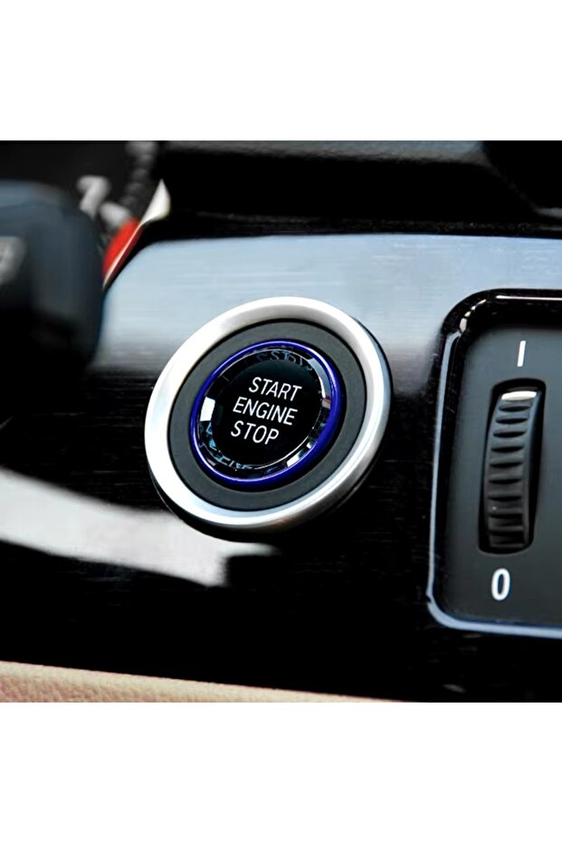Bmw X1 Series E84 Crystal Start Stop Key Blue 2009-2015