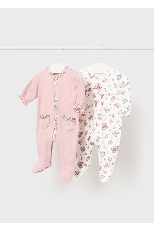 Newborn Girl 2-Piece Jumpsuit Set