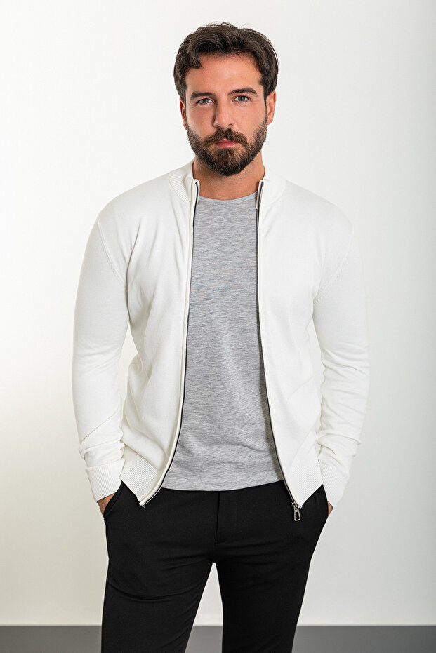 TRİKO FERMUARLI HIRKA - 3