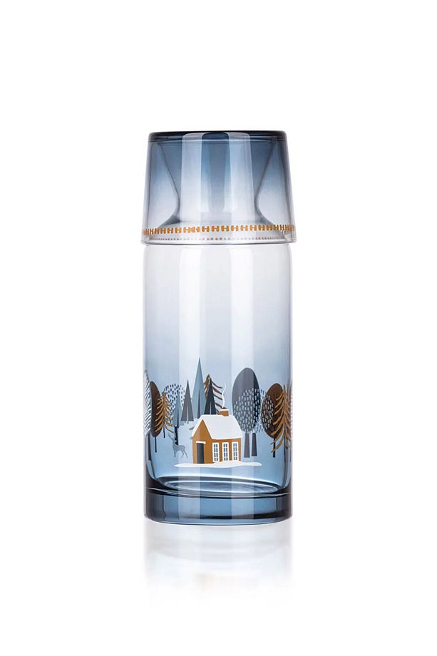 Bardak Kapaklı Cam Karaf Sürahi 700 Ml - 1