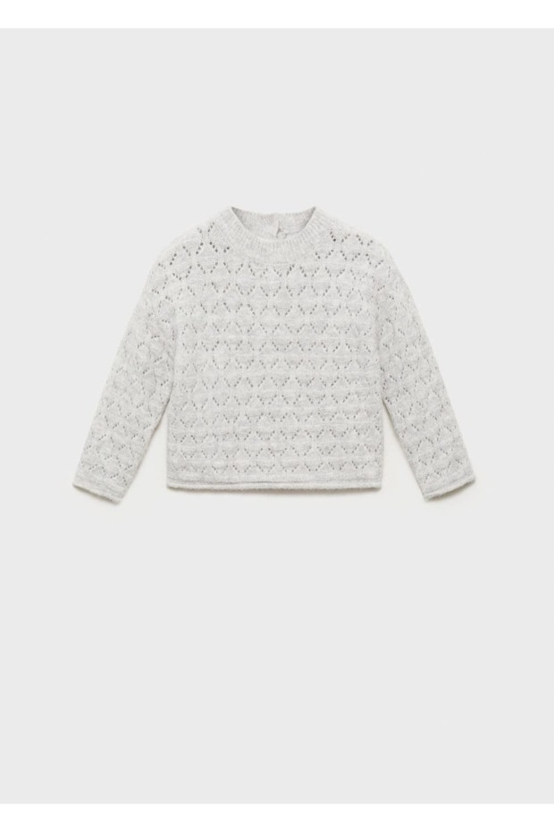 Durchbrochener Strickpullover - 1