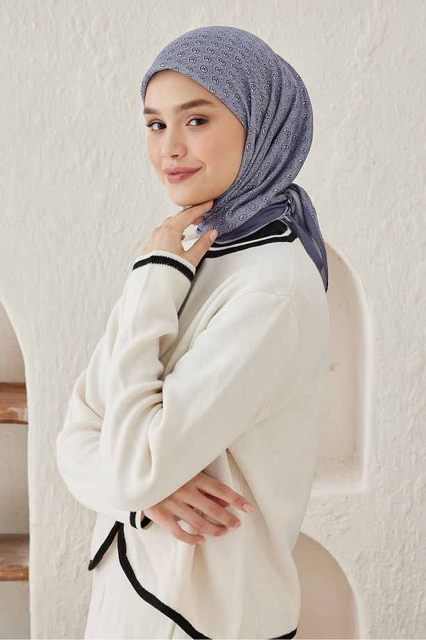 Dairesel Mk Pamuk Eşarp - 1