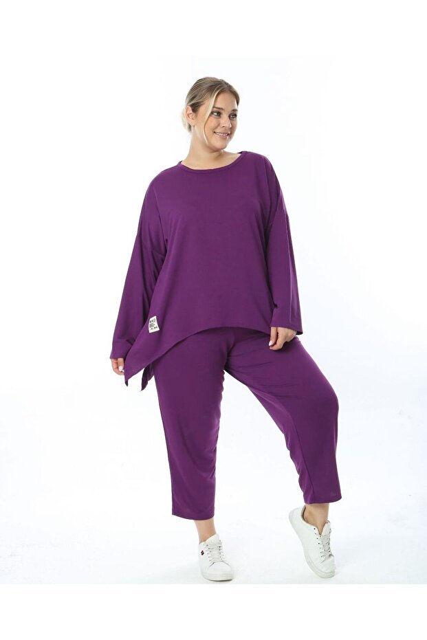 Women's Large Size Design Embroidered Modern Set