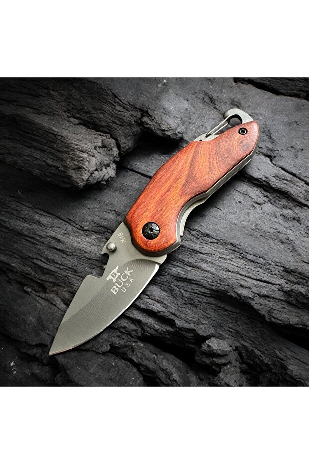 Buck Mini Ahşap Çelik Çakı - 2
