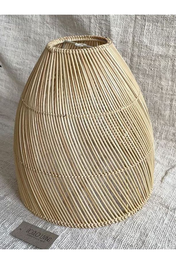 Rattan Bambu Hasır Makrome Sarkıt Avize çap 40 cm - 1