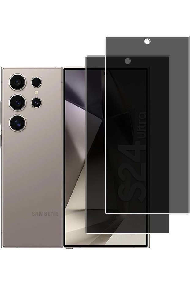 واقي شاشة Galaxy S24 Ultra متوافق مع زجاج الشاشة الشبح النانوي المقاوم للكسر