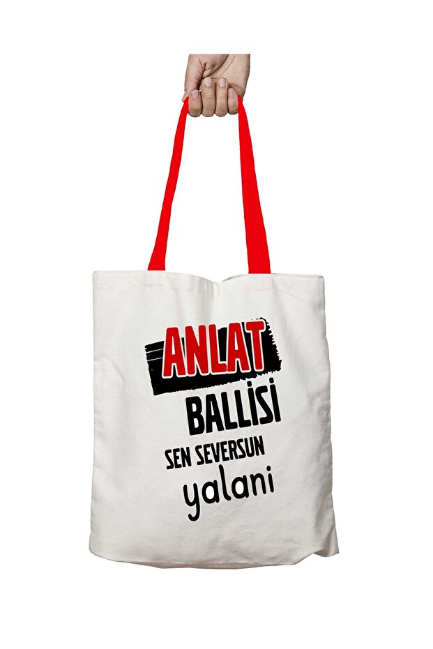 Red Handle Tell Honey You Love Yalan Washable Shoulder Bag