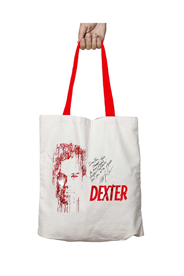 Dexter Foreign Series Washable Shoulder Bag with Red Handles