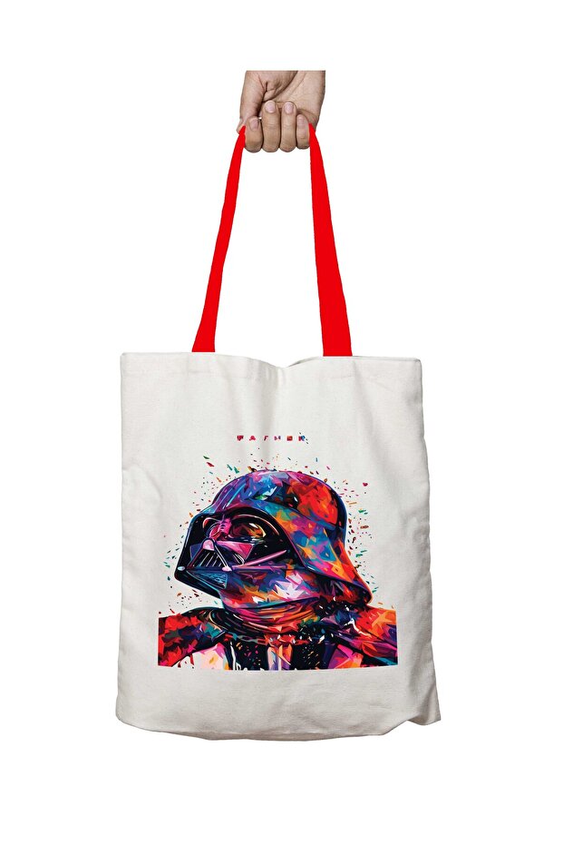 حقيبة كتف قابلة للغسل بمقبض أحمر من Darth Father Star Wars