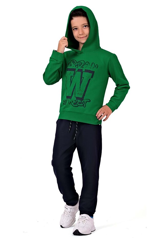 Urban W Street Kids Tracksuit - Mnk0617 Green