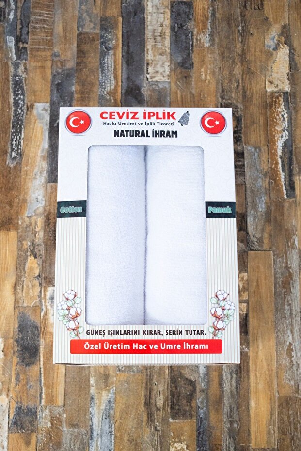 Natural Cotton Ihram 100% Cotton Soft for Hajj and Umrah Rituals