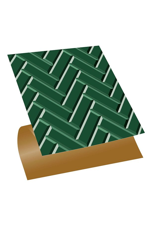 Kendinden Yapışkanlı Zümrüt Balıksırtı Desenli Pvc Karo 30x30 Cm (11 ADET) 1m2 - 1