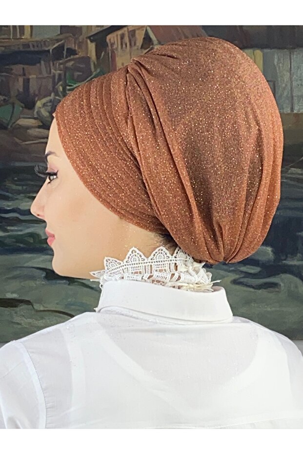 Trend Model Drapeli Simli Şal - 4