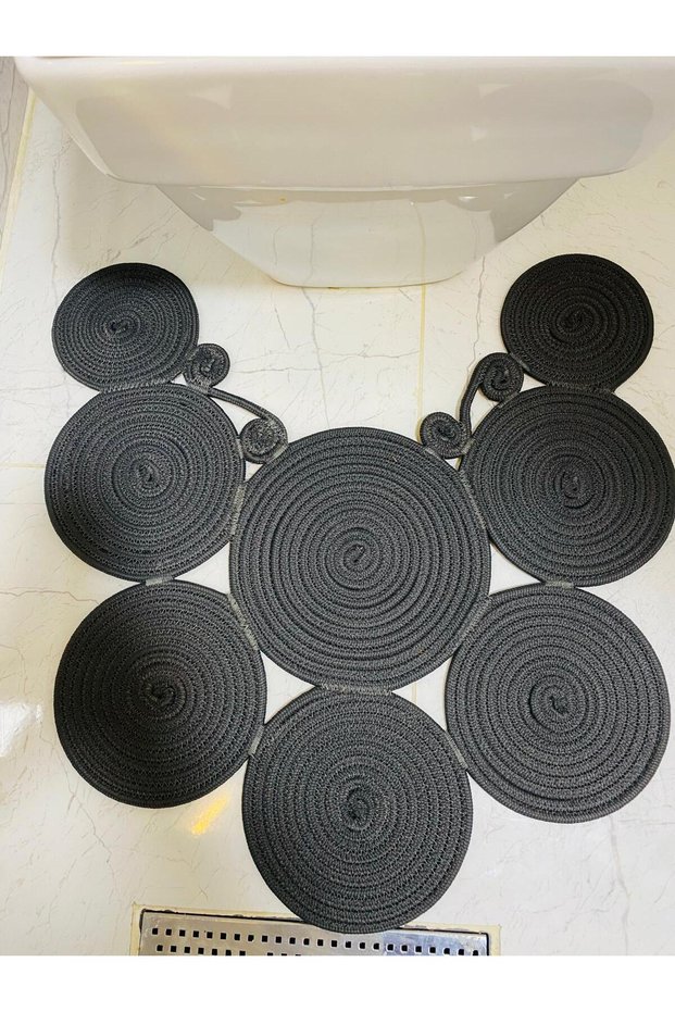 Jute, Straw, Mat, Bathroom Mat, Toilet Seat Mat, Toilet Mat, Double Sided
