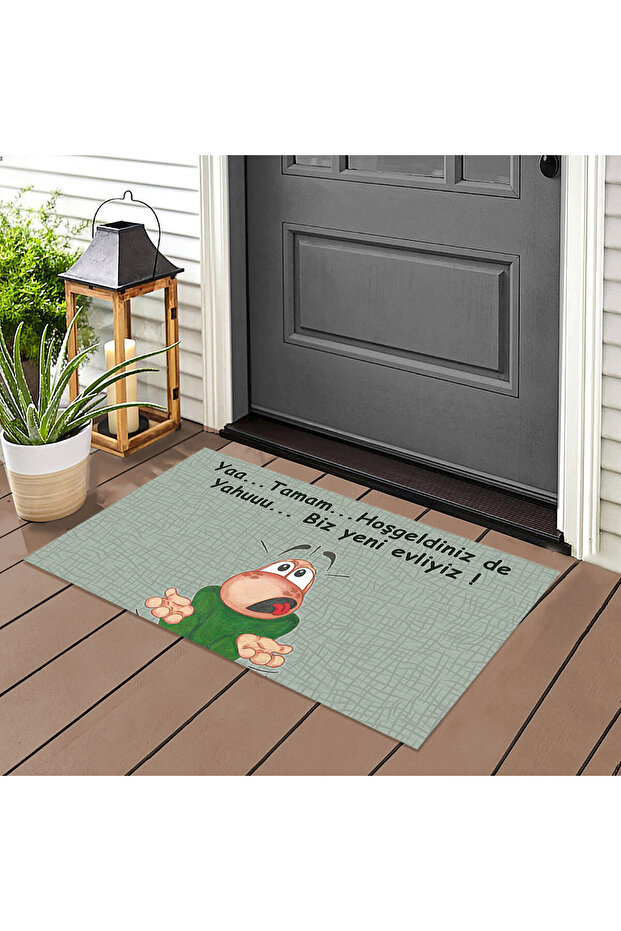 Yeni Evli Kapı Önü Paspas LoveBug-T - 1