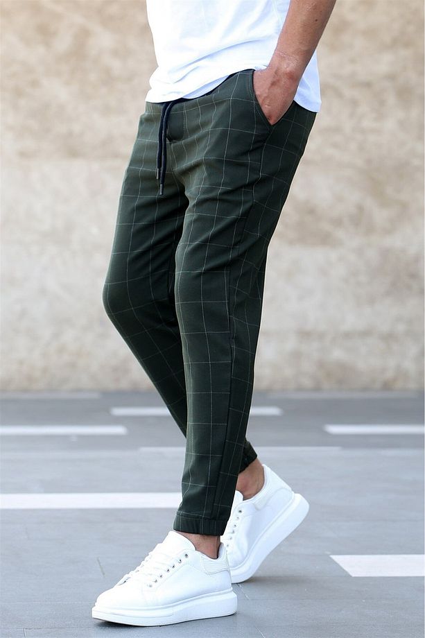 Ekoseli Haki Jogger Mad4081 - 1