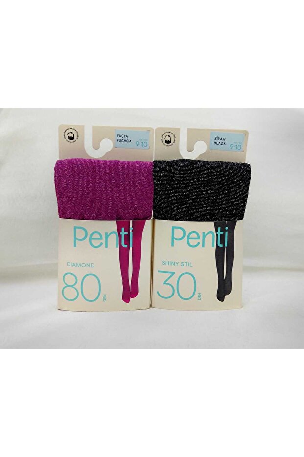 Glitter - Diamond 2-Piece Girl's Pantyhose