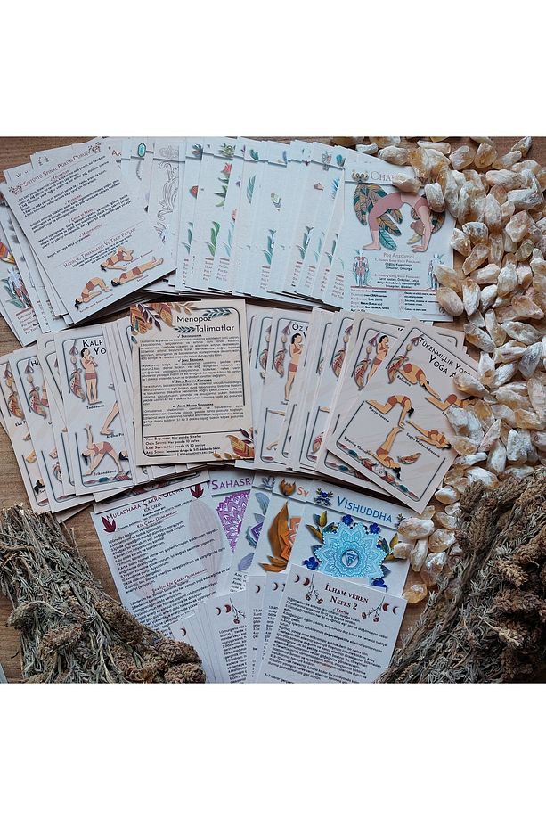 5'li Set, Yogaya Giriş Yeni Başlayan Yoga Kartları Dev Set, 5 Dev Set İçerir - 2