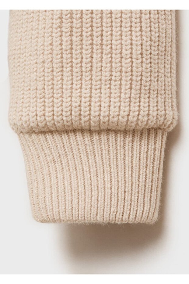 Kapüşonlu triko ceket - 6