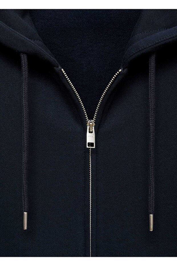 Fermuarlı pamuklu kapüşonlu - 7