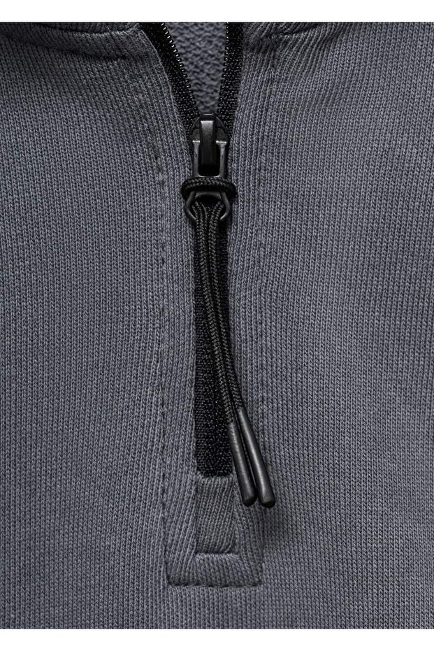 Desenli pamuklu sweatshirt - 6