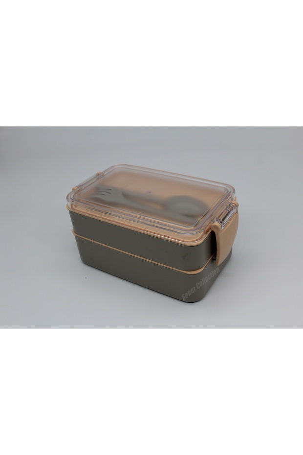 Double Layer Food Container Practical Durable and Stylish Lunch Box with Fork and Spoon Lunch Box - 2