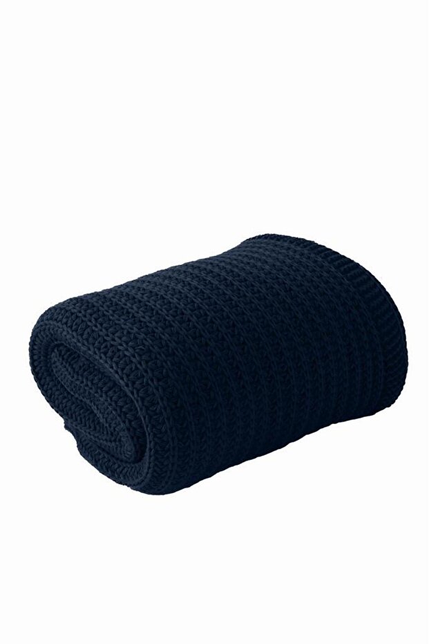 Night Örme Battaniye Lacivert 130x170 - 5