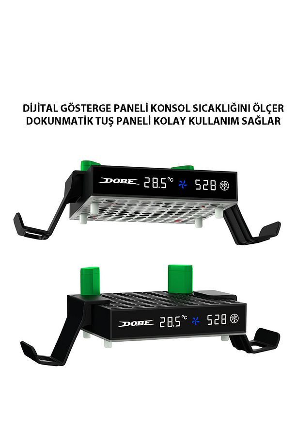 TYX-3606 Xbox Series X 2 Adet 1200mAh Pil Soğutucu Fan ve Joystick Standlı Ünite - 6
