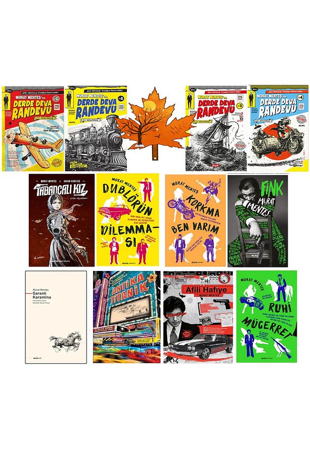 murat menteş - full set - derde deva randevu - fink - tabancalı kız - 11 kitap -ayraç hediyeli - 1