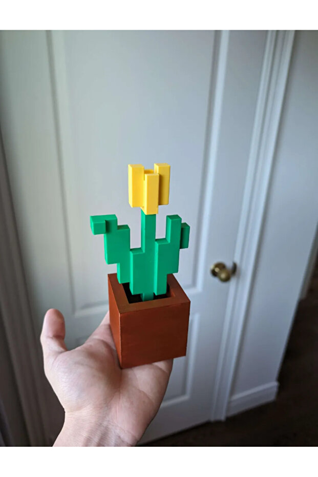 minecraft sarı saksı ciceği - 1