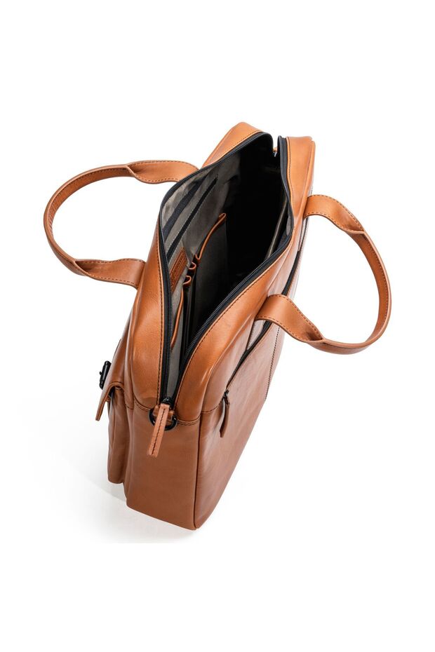 Tvárový počítač Memphis Aktentasche Leder 39 cm - 3