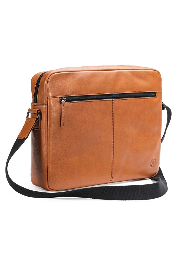 Memphis 38 cm Leder Messenger - Facial Computer Fach - 2