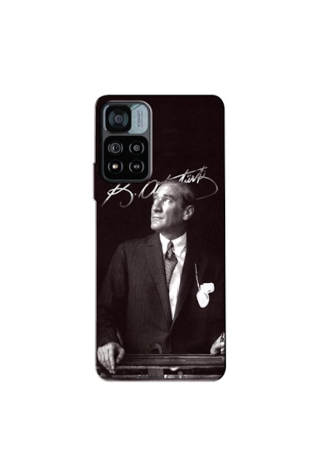 Xiaomi Redmi Note 12 Pro 4g Compatible Case Mustafa Kemal Atatürk Silicone Case (Printed)