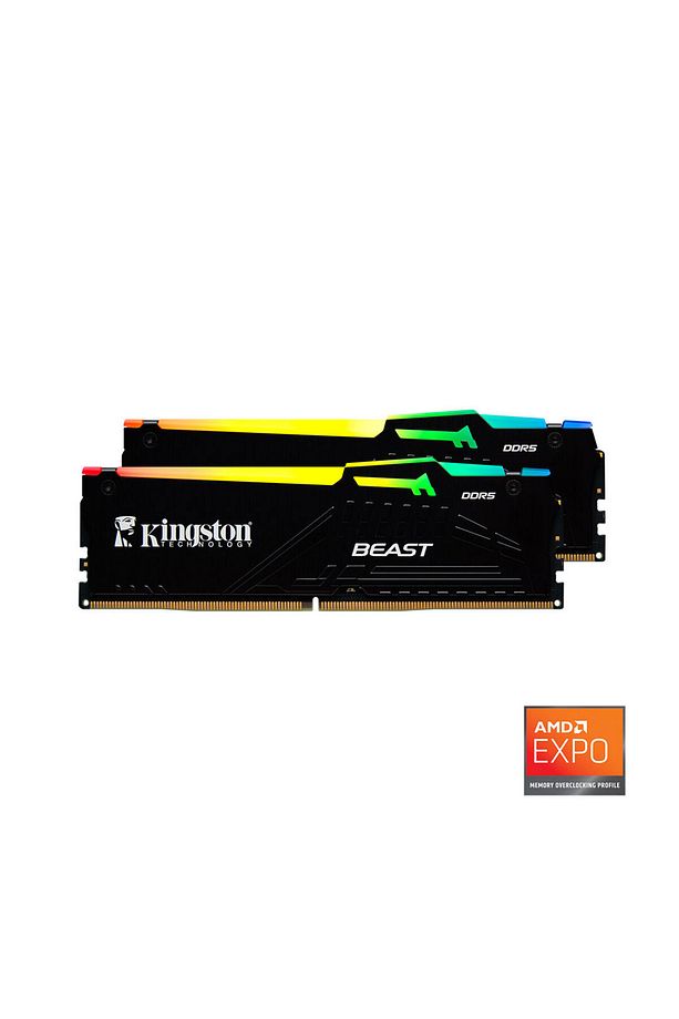 Kıngston Beast Expo KF564C32BBEAK2-64TR 64GB(2x32GB) DDR5 6400MHz CL32 RGB Masaustu Performans Ram - 3