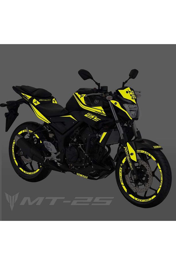 Mt 25 Full Grenaj Sticker Set Custom Neon Sarı Mt 25 - 2