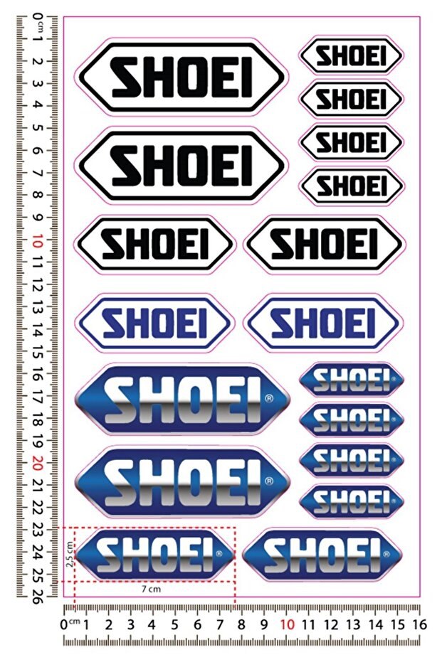 Shoei Helmet Sticker Set