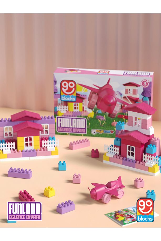 Go Blocks Funland 100 Parça Yapı Blok Seti Yapı Oyuncakları Mega Blok Shopist - 3