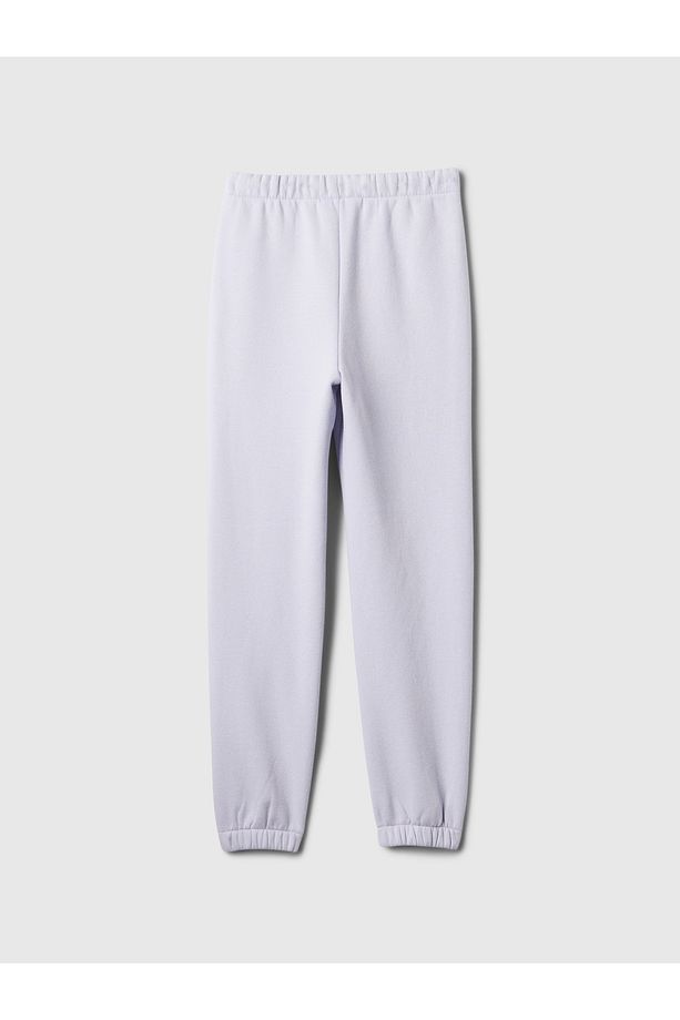Kız Çocuk Lila Gap Logo Jogger Slouchy Fleece Eşofman Altı - 3