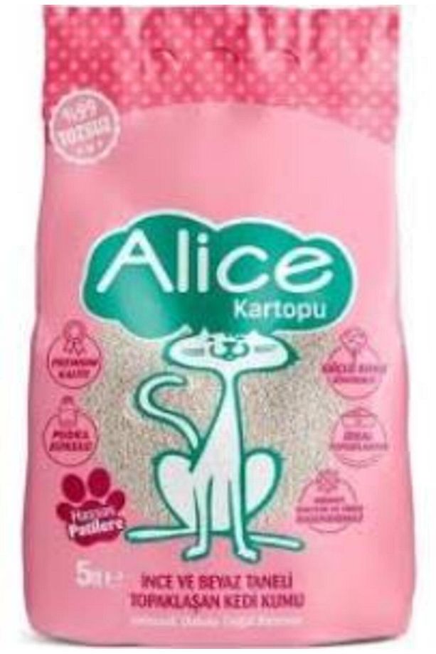 Kartopu İnce Taneli Topaklaşan Pudra Kokulu Kedi Kumu 5 Kg - 1