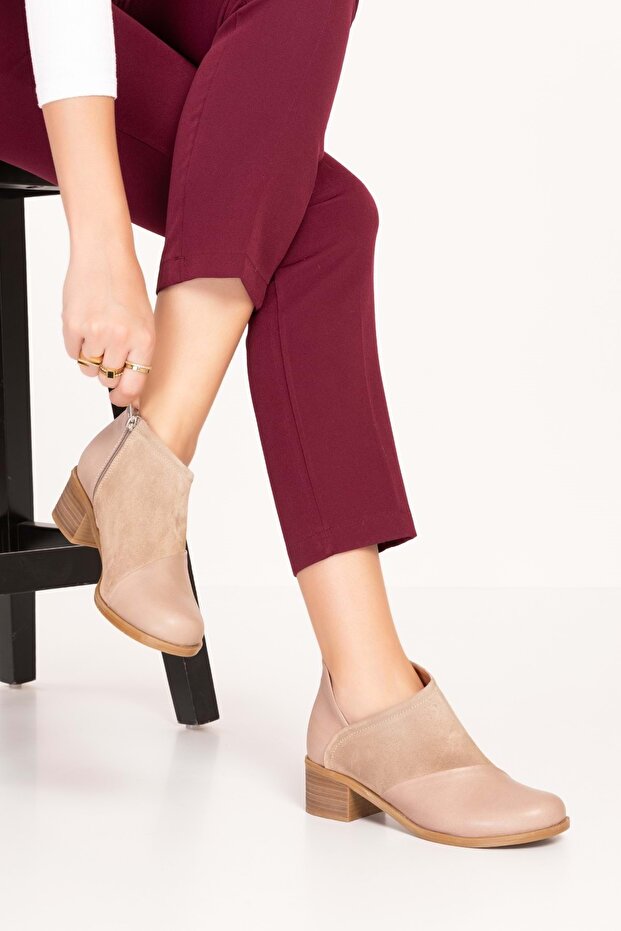 Women's Genuine Leather Classic Heeled Boots Anl.2790