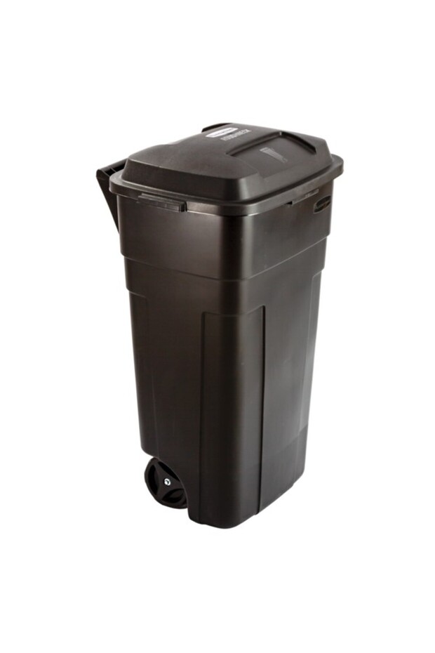 Big Trash Can with Wheels 34gal FG28980BLA - 3