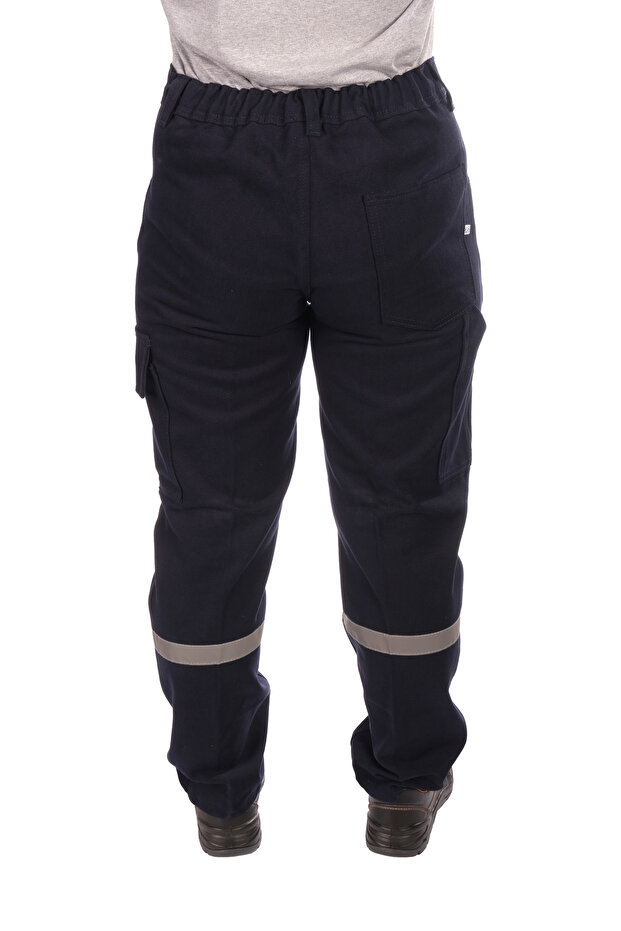 7/7 Gabardin Kışlık İşçi Pantolonu Tek Reflektörlü Kalın İş Pantolonu - 4